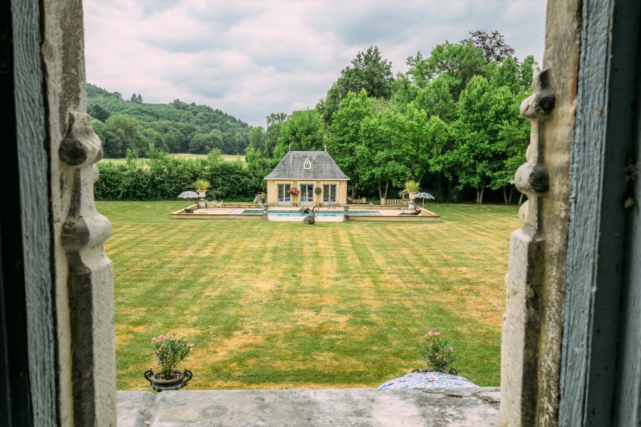 Pool House viewed from the Hear Hall