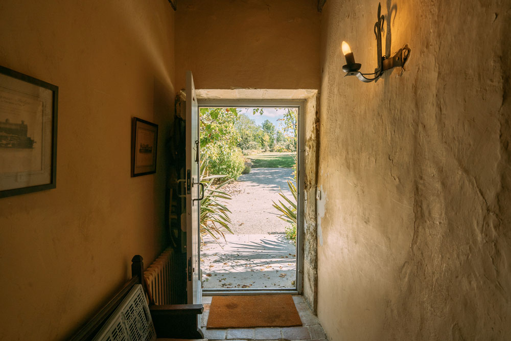 Hallway looking to the courtyard