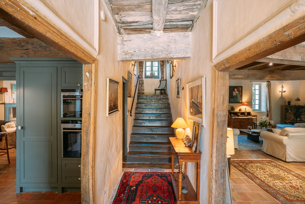Entrance hall, 1.4x10m, central to the reception areas. Downstairs WC & basin.