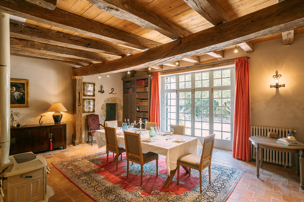 Main salon dining room area
